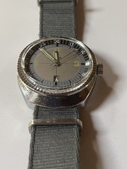 Vintage 1970s YEMA Sous-Marine Diver Watch 37mm Cushion Case Manual Wind Rare