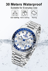 REWARD Men’s Business Luminous Multifunction Chronograph Calendar Quartz Watch
