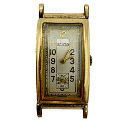 Vintage 19.5mm Bruner Master-bilt Men’s Mechanical Wristwatch Swiss Gold Tone