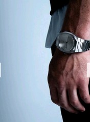 AURA Automatic 1023: Steel Watch 40mm. Seiko NH35A Self-winding w/ Date