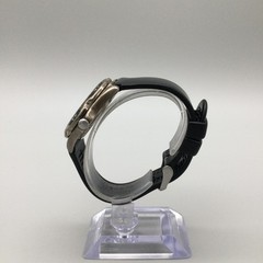 Eddie Bauer Watch Men 39mm Silver Tone Black Band 100M #0056 New Battery