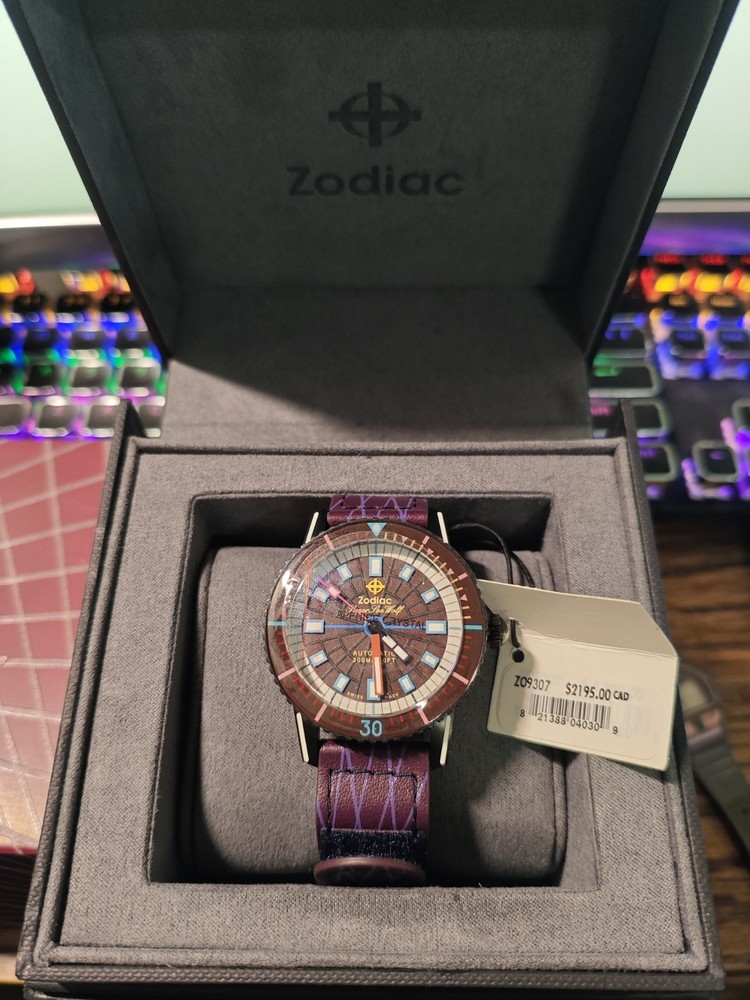 Zodiac Watch Super Sea Wolf Global Limited Edition Of 282-New In Box