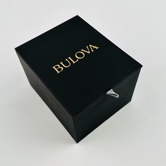 Bulova Octava Crystal 96C134 Silver Stainless Steel Quartz Men Watch New 41.5mm