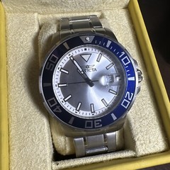 Invicta Men’s Watch Pro Diver Quartz Blue Dial Silver Tone Stainless Steel Watch