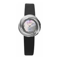 Skagen Black Label Women’s Quartz Black Leather Watch 885SSLB