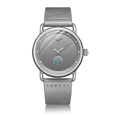 ONOLA Men Minimalist Quartz Watch Leather Strap Waterproof Sub-Dial Hardlex