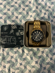 Fossil Gold/Stainless Steel FB01 Chronograph 44mm with fossil case