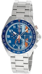 TAG HEUER Formula 1 X Gulf Quartz 43MM CHRONO SS Men’s Watch CAZ101AT.BA0842