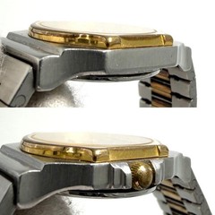 [Working] CELINE Triomphe Macadam Two-tone Date Ladies Quartz QZ Octagon Watch