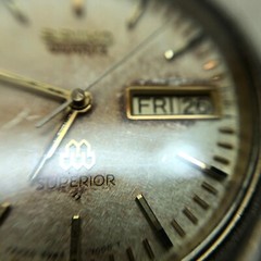 [w2035] SEIKO SUPERIOR 9983-7000 Twin quartz New battery VG