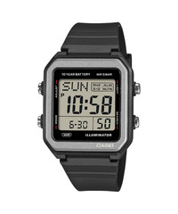 CASIO W-221H-1AJF Digital Watch Black 50M LED 10 Year Battery Japan Brand New