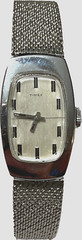 1970’s Timex Women’s Wrist Watch Mesh Band Chrome Plated