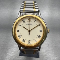 Seiko Avenue Watch Men 31mm Champagne Dial Two Tone Round 7N01-6D80 New Battery