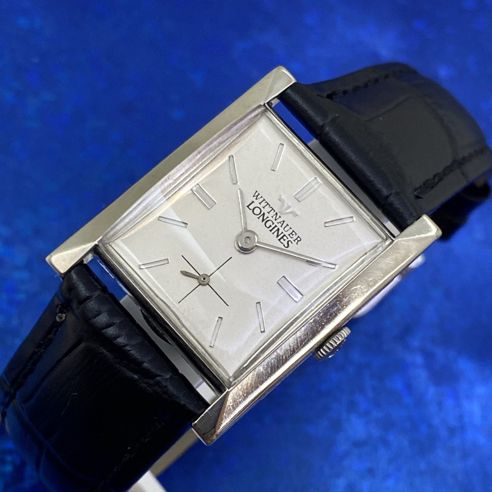 Vintage 1950’s Man’s WITTNAUER LONGINES Stunning Silver Dial Serviced & WARRANTY
