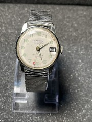 Vintage Newbrook Swiss Date Men’s Lifetime Mainspring Anti-Magnetic Wristwatch