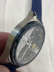 SCUDERIA FERRARI PILOTA MEN’s BLUE SILICONE WATCH w/ BOX