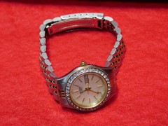 Womens Citizen 1002-S044464 Gn-4W Watch W/Simulated Diamonds. New Battery