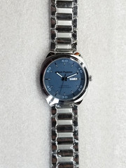 HUSH PUPPIES AUTOMATIC NAVY DIAL DAY/DATE ST.STEEL MEN’S WATCH HP.8581M.1503 NEW