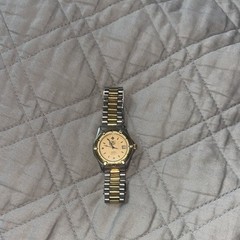 TAG Heuer 2000 Quartz Two-Tone Steel Bracelet Gold Dial Date 200m w/ Box
