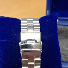ARAGON Divemaster Automatic 200m Diver Orange Dial Date 50mm Steel Bracelet