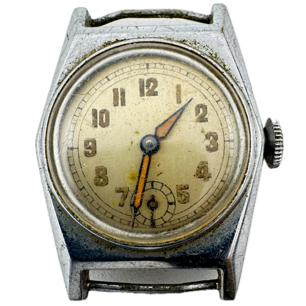 Vintage Bodens Edelstahl Hexagonal Men’s Mechanical Wristwatch Steel & Chrome