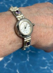Sterling Silver Gemstone Watch Thailand Small