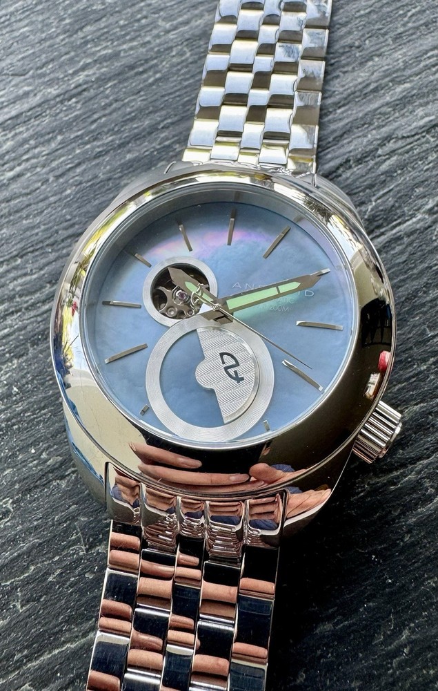 WELL PRESERVED ANDROID AUTOMATIC MOB MEN WATCH MADE IN U.S.A JUMBO CASE