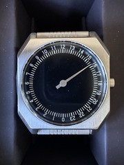 Slow Watch Jo 02 Stainless Steel Black Dial 24Hr Swiss Quartz – Excellent w/ Box