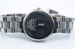 Yves Saint Laurent YSL 4630-E63468Y Watch Gold Silver Blue Dial Quartz w-1086