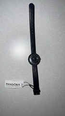 Pandora Icon Black Face Watch Black Crown Diamond 811060BK