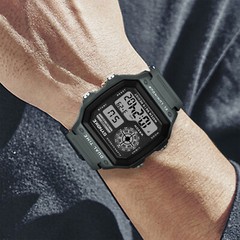 Army Green Mens Digital Watch Multifunction Waterproof Casual Wristwatch Sports