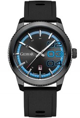 Men’s Wristwatch Quartz 46mm Dial Big Numbers Luminous Sport Silicone Strap Date