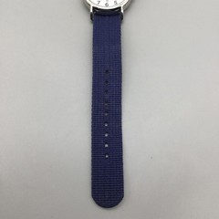 Timex T2N747 Mens Watch 37mm White Dial Indiglo Blue Nylon Strap New Battery