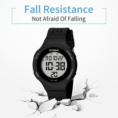 Womens Girls Outdoor Sport Digital Watch Waterproof Back Light LED Watch Gift