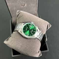 Bulova Surveyor 96B429 Automatic Green Dial Men’s Stainless Steel Watch 39MM