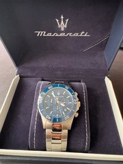 Maserati Chronograph R8873600009 Blue Dial – Full Set – Acquired Aug 2025