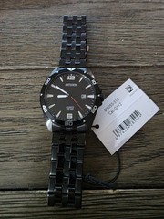 Citizen Quartz Black Dial Black-plated Men’s Watch BI5055-51E