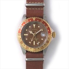 Vague Watch Co. Watch Brwn Gmt Brown Gm Tea Bg-l-001 Men Japan NEW