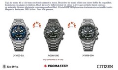 CITIZEN JV2000-51L , Sky Pilot , Promaster, Zafiro,20 Bar *FREE SHIPPING*