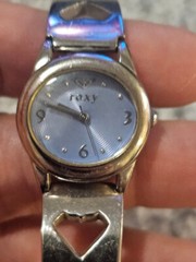Quiksilver ROXY Wristwatch Silver Blue Face Analog Watch RX800
