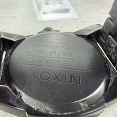 Nixon The Corporal Watch Men 48mm Black Dial Black Tone Round Bracelet new BattA