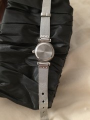 Sevil Women’s Quartz Dress Watch White Dial Arabic Numerals Silver Mesh