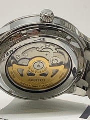 SEIKO Automatic Mechanical Watch Analog BLU SLV 4R35 05A0