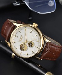 Automatic Mechanical Skeleton Waterproof Rome Elegant Mens Wristwatch Gift