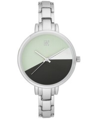 I.N.C. Women’s Silver Tone 36mm Bracelet Art Deco Style Geometric Watch NEW