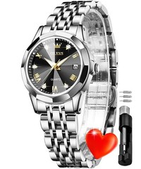OLEVS Women’s Two Tone Stainless Steel Analog Quartz Watch