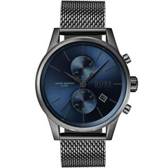 HUGO BOSS 1513677 Men’s Chronograph Watch Blue Dial Gray Mesh Bracelet