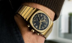 Brew Metric Gold – Black Dial Chronograph With Additional Rubber Brew Strap