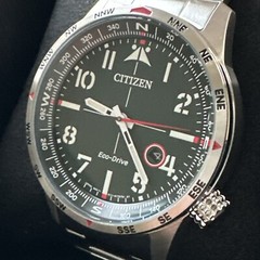 CITIZEN Eco-Drive AVION Stainless Steel Men’s Watch BM7551-50X X NEW MSRP $325