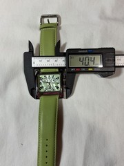 Pastorelli Oversized Women’s Chronograph Watch Green Strap 37mm Quartz Running